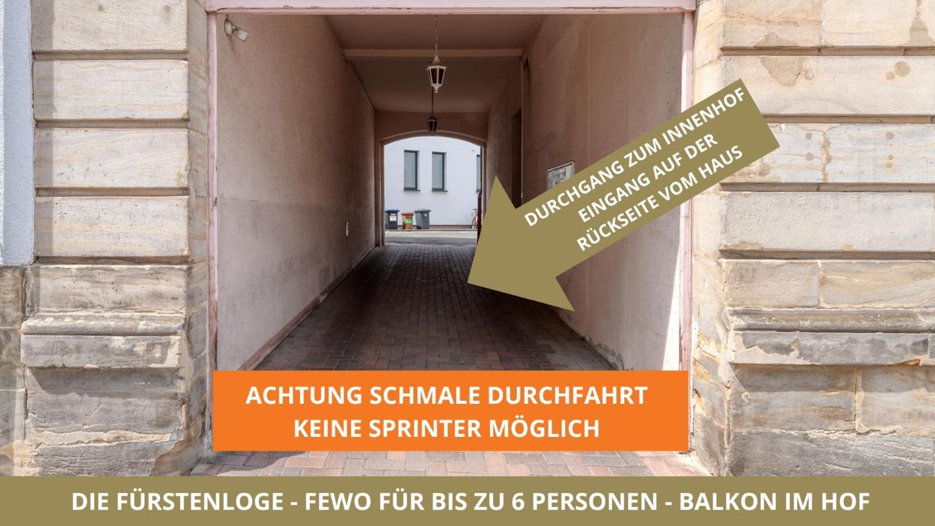 Neu Fewo Fuerstenloge 1-6 Pers Hinter Dem Markgraeflichen Opernhaus - 2 Schlafzimmer Mit Boxspringbetten 4 Einzel Oder 2 Doppelbetten, Balkon Und Einbaukueche, Barrierearm Bayreuth Exterior foto